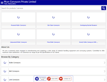 Tablet Screenshot of mconconveyors.com